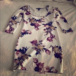 Burgundy Floral Dress